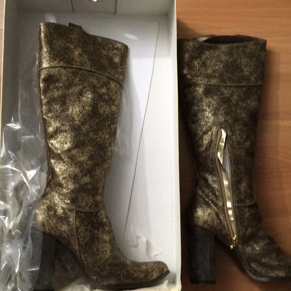 4” Chunky heel Square Toe Western Rodeo Boot Sz 9M